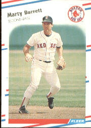 1988 Fleer Baseball Cards      343     Marty Barrett
